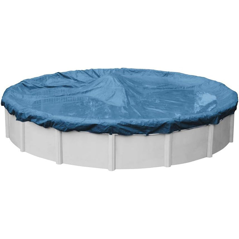 GLI 15-Foot Round Above Ground Estate Solid Winter Cover With 3-Foot Overlap | 45-0015RD-EST-3-BX