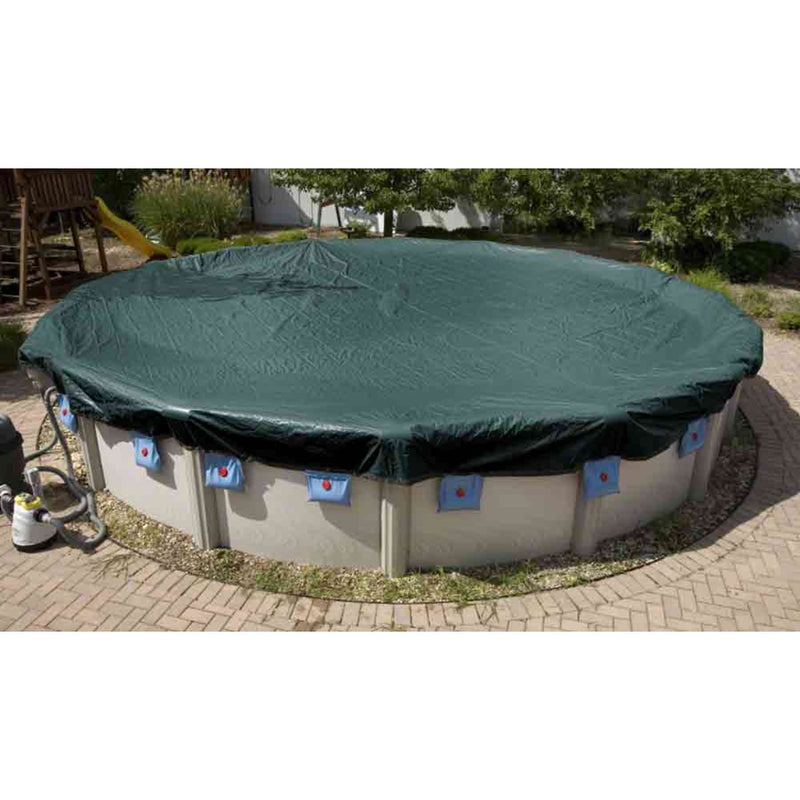 GLI 18 x 34-Feet Oval Classic Winter Above Ground Swimming Pool Cover | 45-1834OV-CLA-4-BX