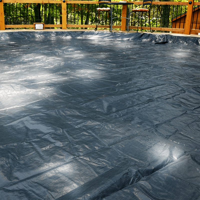 GLI 24-Foot Round Above Ground Classic Swimming Pool Cover with 4' Overlap | 45-0024RD-LNT-3-BX