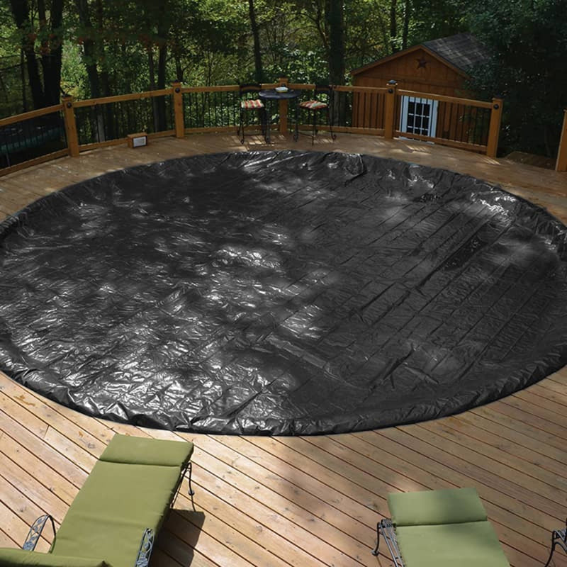 GLI 24-Foot Round Above Ground Classic Swimming Pool Cover with 4' Overlap | 45-0024RD-LNT-3-BX