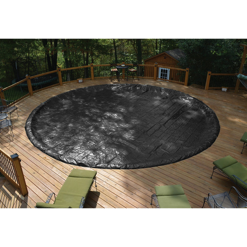 GLI 27/28-Foot Round Above Ground Classic Swimming Pool Cover with 4-Feet Overlap | 45-0028RD-CLA-4-BX