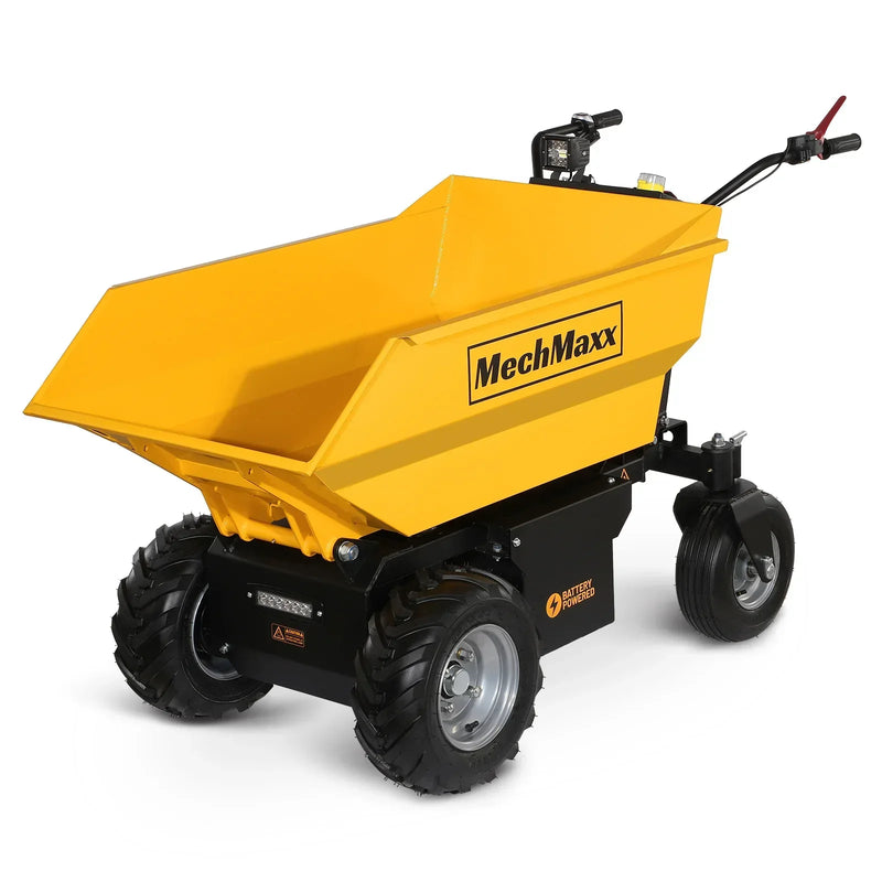 1100 lb 1000W DC Motor 48V Battery Powered Hydraulic Tipping Dump Cart; Model: EH50