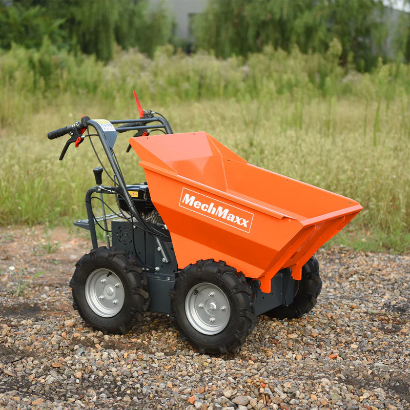 660lbs Capacity 7HP Gas Powered Wheelbarrow  Cart T30 3F+1R Gearbox