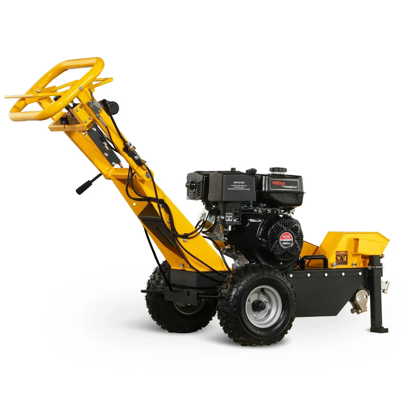 15-inch 15hp 420cc Electric Start Stump Grinder with Tow Bar