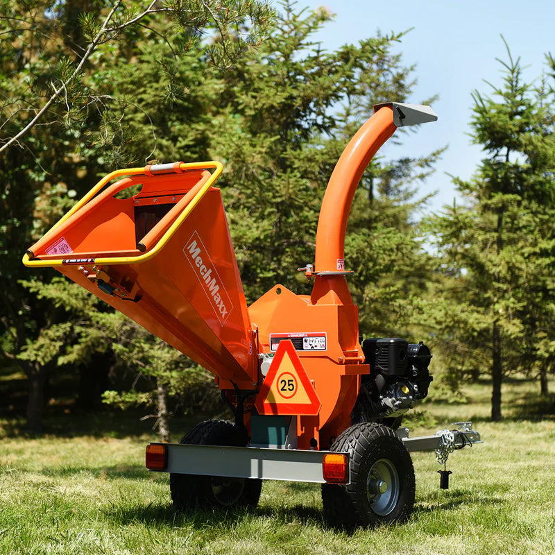 5 inch E-stat B&S VANGUARD 408cc  14hp Gasoline Engine Powered Disc Wood Chipper with Taillight; Model P4205